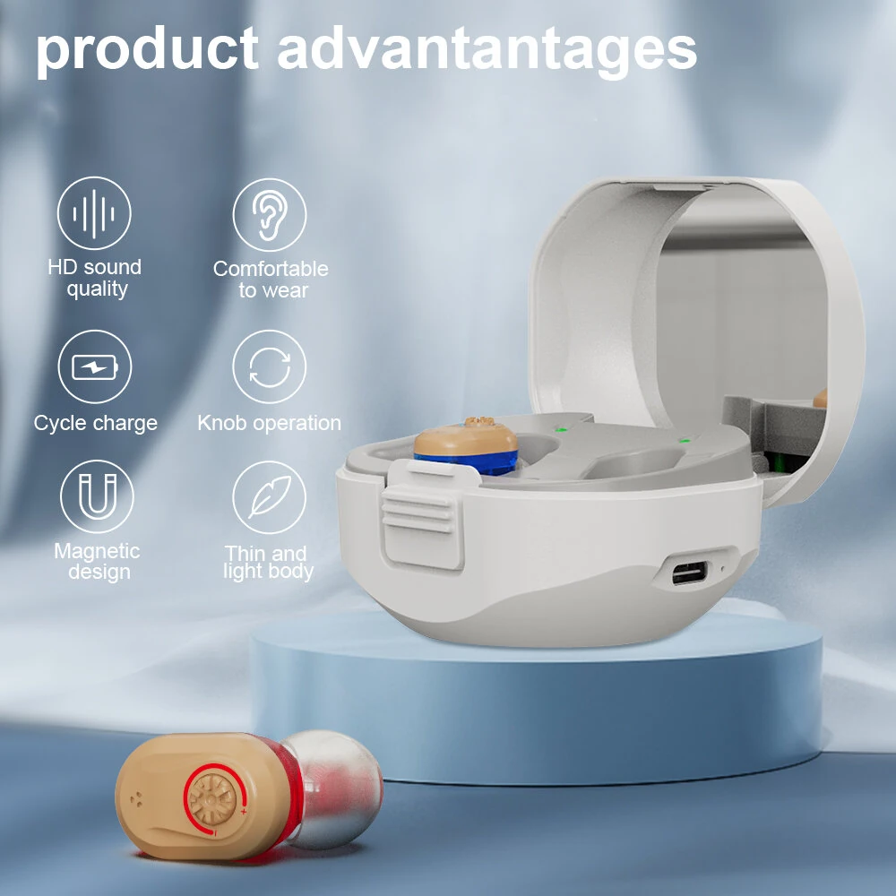 (image for) Wireless Hearing Earphones Fast Charging TWS Mini Personal Sound Amplifiers